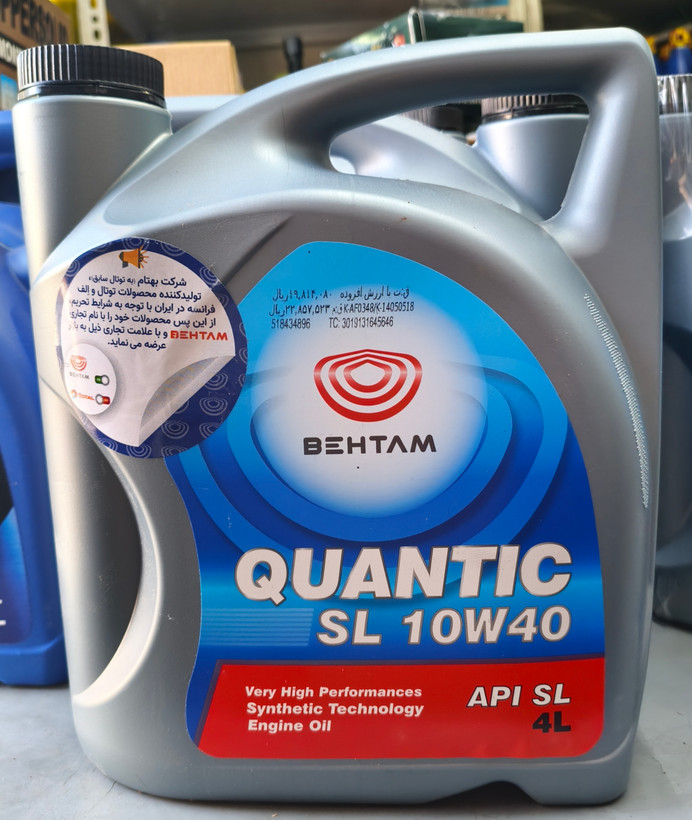 روغن موتور خودرو بهتام Quantic Sl-10W40 حجم 4 لیتر