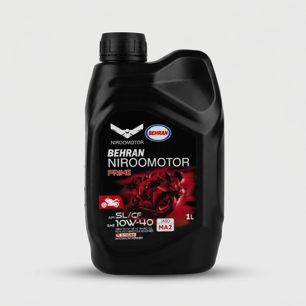 روغن موتور سیکلت  10w-40  بهران MA2