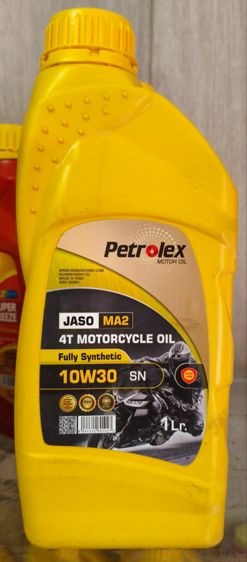 روغن موتور سیکلت پترولکس SN 10w-30 JASO MA2 حجم 1 لیتری