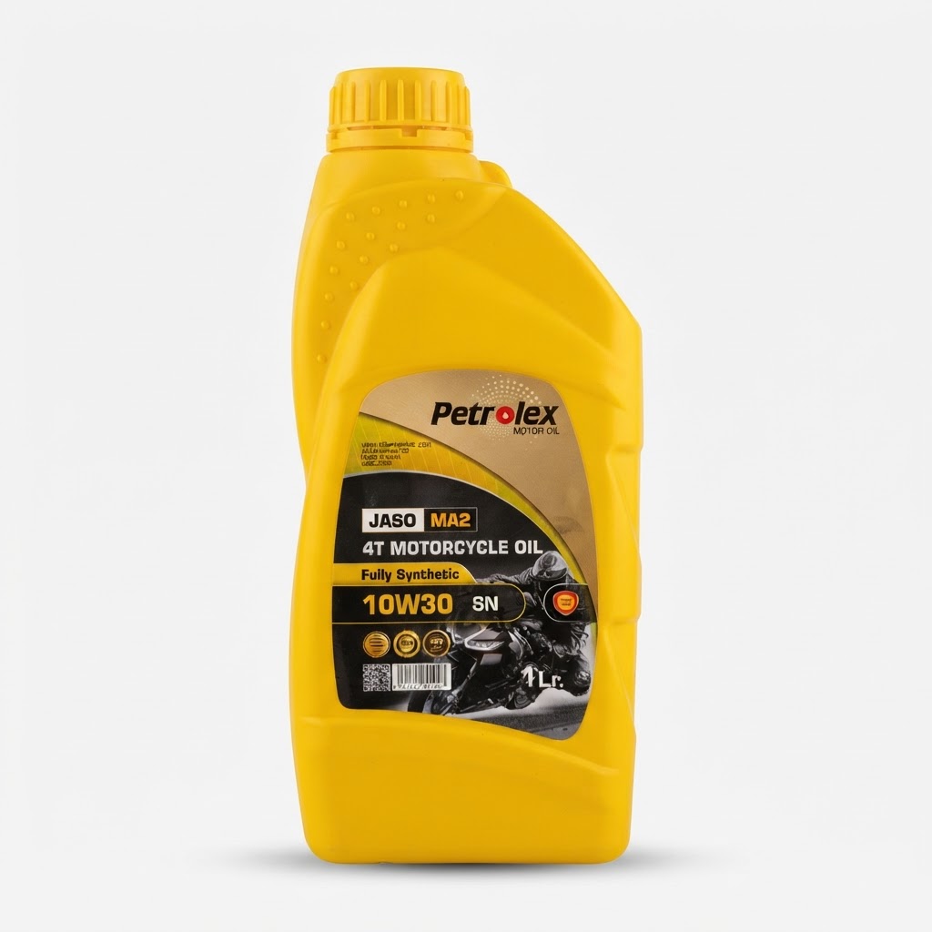 روغن موتور سیکلت پترولکس SN 10w-30 JASO MA2 حجم 1 لیتری